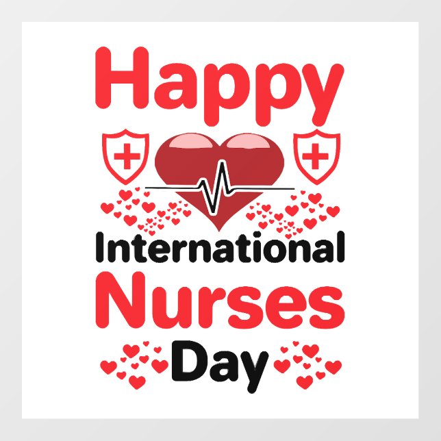happy international nurses day floor decals (Front)