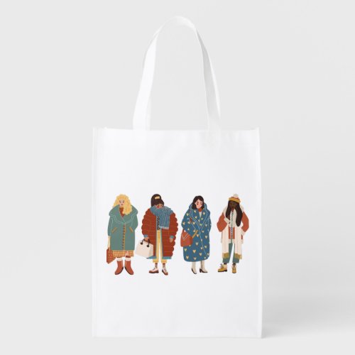 Happy International Womens Day Grocery Bag