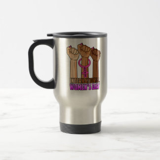 Happy International Women's Day Inspire Inclusion  Travel Mug