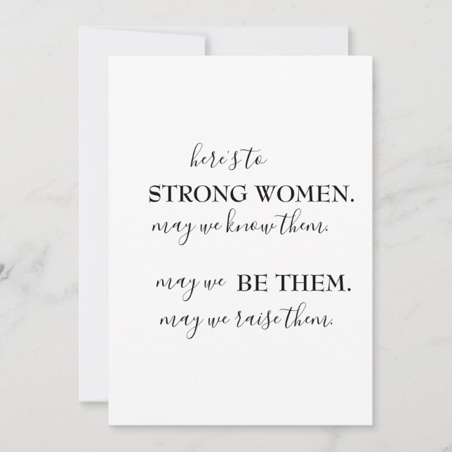 Happy International Women's Day  Invitation (Front)