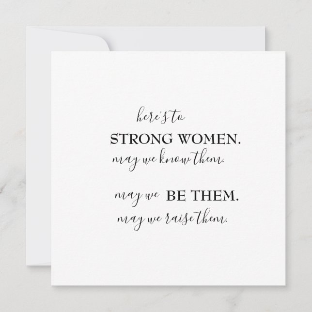 Happy International Women's Day  Invitation Postca (Front)