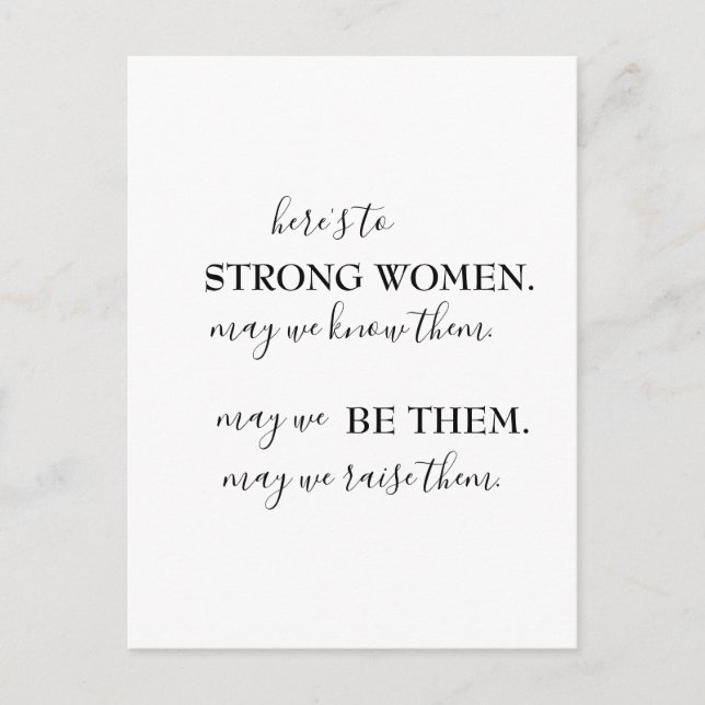 Happy International Women's Day  Invitation Postcard (Front)