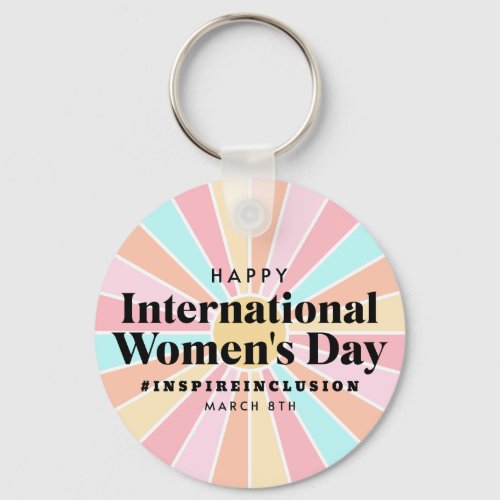 Happy International Womens Day  March 8th Keychain