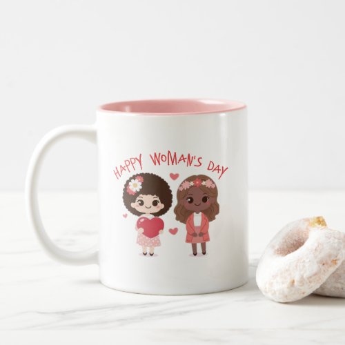 Happy international womens day  Two_Tone coffee mug