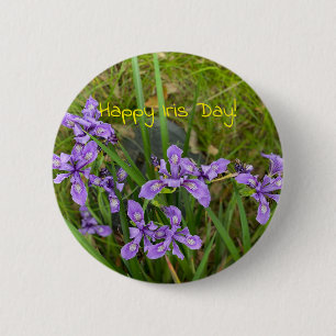 Happy Iris Day! Button
