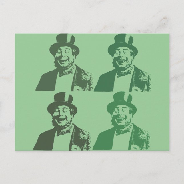 Happy Irish Fellow Postcard (Front)