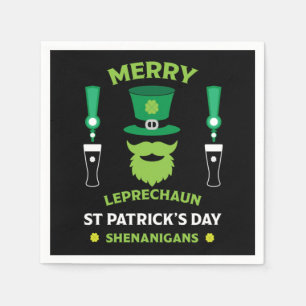 Happy Irish Saint Patrick's Day Australia March 17 Napkins