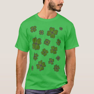 Happy Irish Shamrock Lucky Funny St  T-Shirt