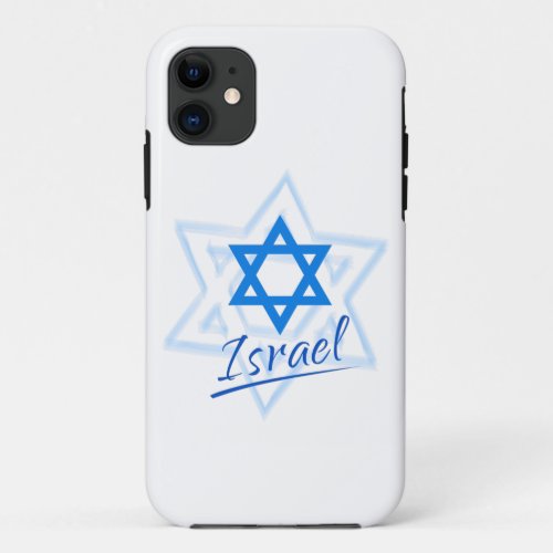 Happy Israel Independence Day Blue Star of David iPhone 11 Case