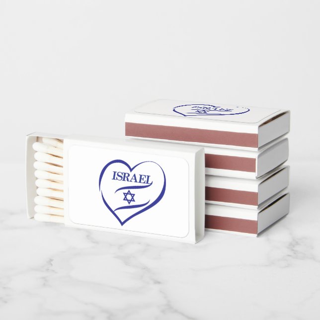Happy Israel Independence Day! Holiday Decoration Matchboxes (Stacked)