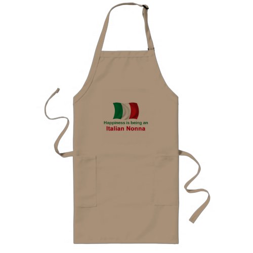 Happy Italian Nonna Long Apron