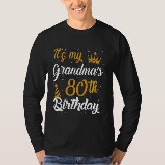 Happy It's My Grandma's 80th Birthday 1945 80 Year T-Shirt