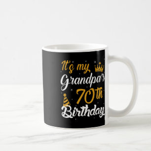 Happy Its My Grandpas 70th Birthday 1955 70 Years Coffee Mug