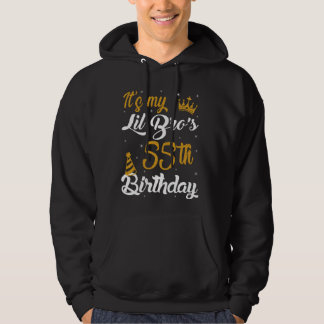 Happy It's My LIL BRO's 55th Birthday 1970 55 Year Hoodie