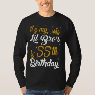 Happy It's My LIL BRO's 55th Birthday 1970 55 Year T-Shirt