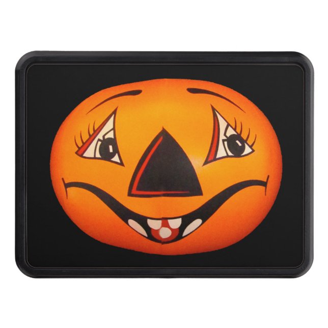 Happy Jack O’ Lantern Halloween Hitch Cover (Front)