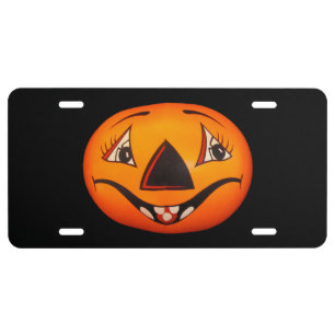 Happy Jack O’ Lantern Halloween License Plate