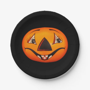 Happy Jack O’ Lantern Halloween Paper Plates
