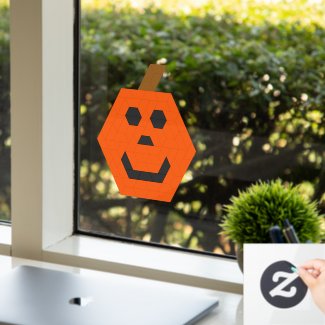 Happy Jack-o-Lantern Trapezoid Tile