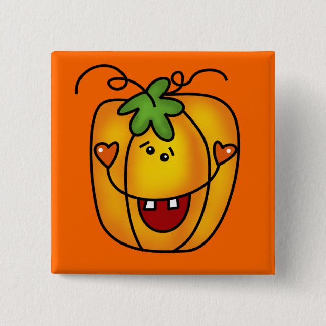 Happy Jack O Lantern Tshirts and Gifts Pinback Button (Front)