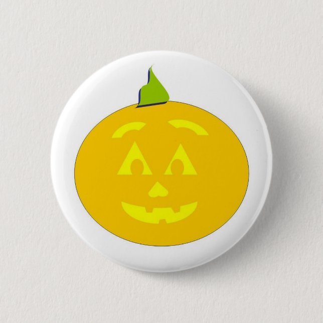 Happy Jackolantern Halloween Button (Front)