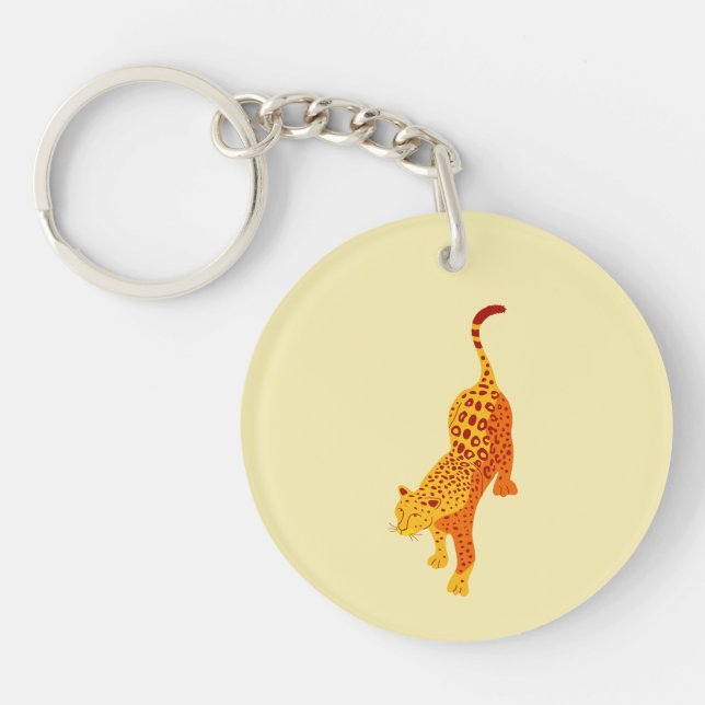 Happy Jaguar Keychain (Front)