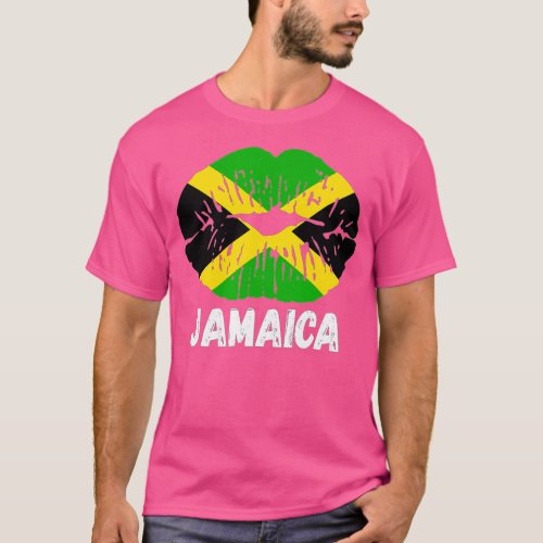 Happy Jamaica 60th Independence Day Lips Jamaican  T_Shirt