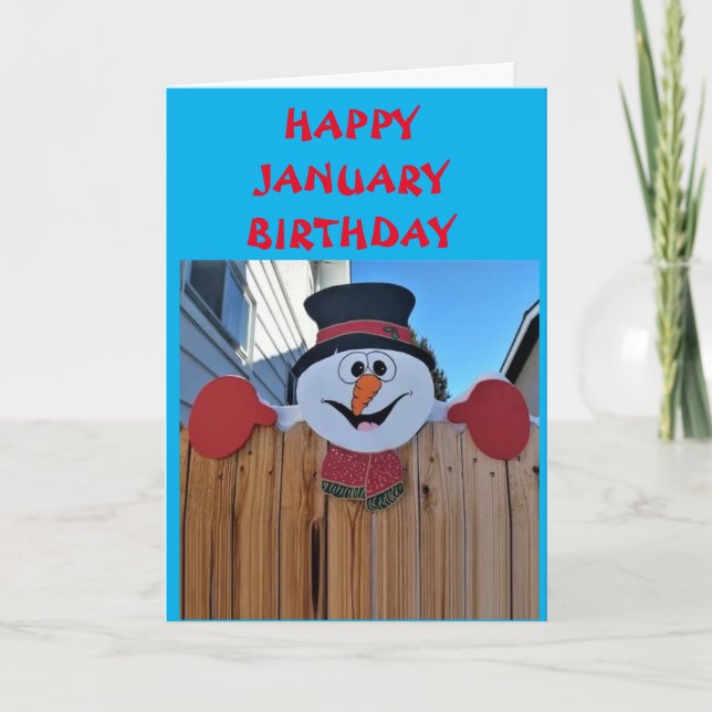 HAPPY ***JANUARY*** BIRTHDAY TO YOU! CARD (Front)