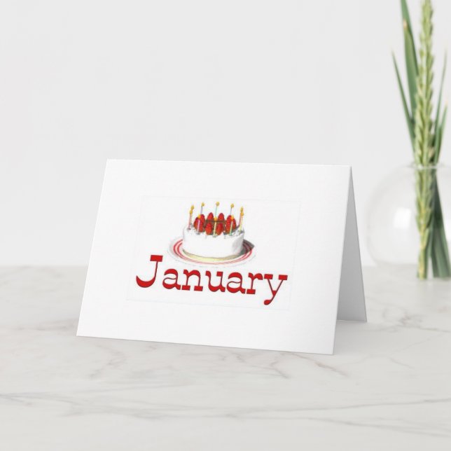 HAPPY ***JANUARY*** BIRTHDAY TO YOU CARD (Front)