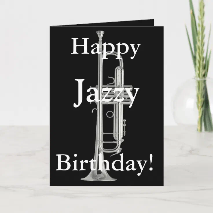 7x5 Greetings Card Trombone Design Postcard Postcard 