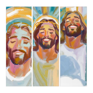 Happy Jesus Trilogy Triptych