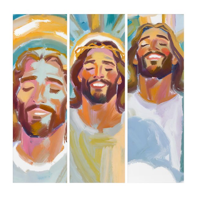 Happy Jesus Trilogy Triptych (Front)