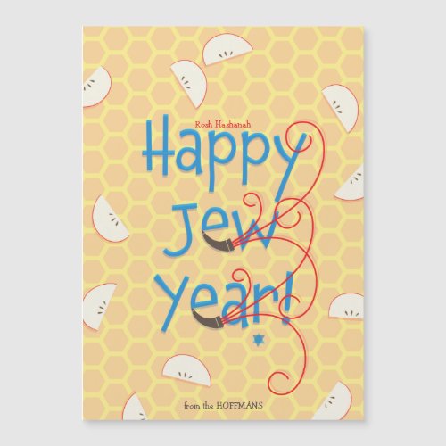 Happy Jew Year Rosh Hashanah Holiday Card