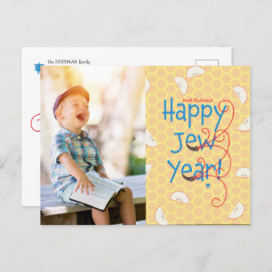 Happy Jew Year Rosh Hashanah Photo Card