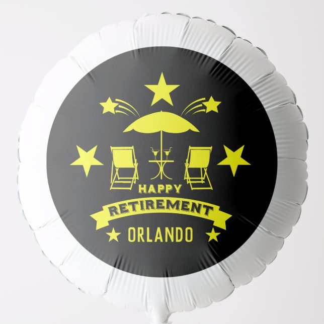 Happy Job Retirement Balloon (Front)