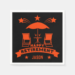 Happy Job Retirement Napkins