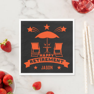 Happy Job Retirement Napkins