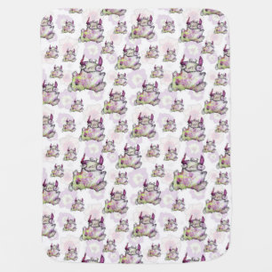 Happy Jogging Monster Creature Baby Blanket