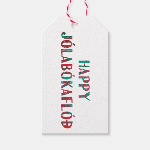 Happy Jolabokaflod Bookmark Gift Tags