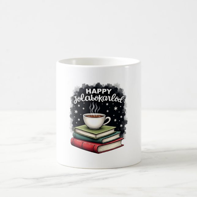 Happy Jolabokaflod Family Celebration Gift Coffee Mug (Center)