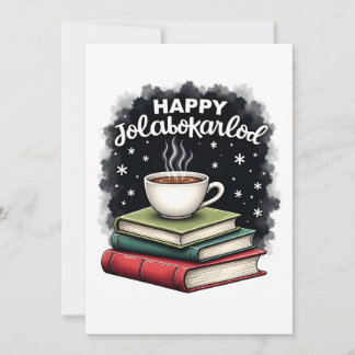 Happy Jolabokaflod Family Celebration Gift Holiday Card