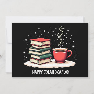 Happy Jolabokaflod Family Celebration Gift Holiday Card
