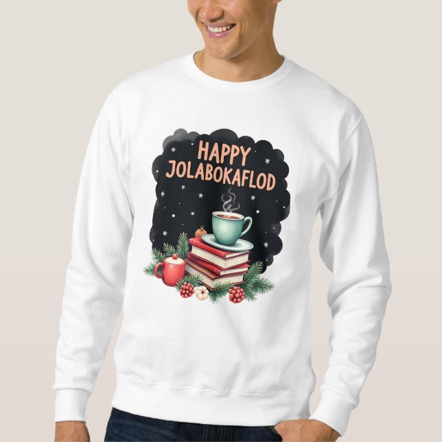 Happy Jolabokaflod Family Celebration Gift Sweatshirt (Front)