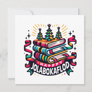 Happy Jolabokaflod Holiday Card