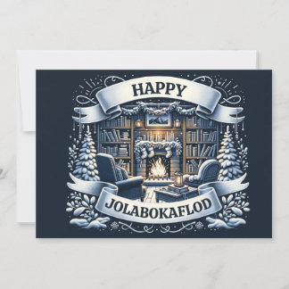 Happy Jolabokaflod Holiday Card