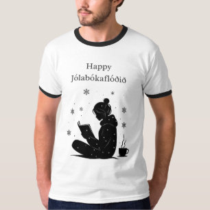 Happy Jolabokaflod – Icelandic Book Flood Gift T-Shirt
