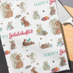 Happy Jolabokaflod Mouse Family Holiday Kitchen Towel<br><div class="desc">Happy Jolabokaflod Mouse Family Kitchen Towel - Jolabokaflod (roughly translated to Christmas Book Flood) is the wonderful Icelandic tradition of giving books on Christmas Eve and spending the rest of the night reading them and eating chocolates. There is no better way to spend the evening for children and adults alike!...</div>