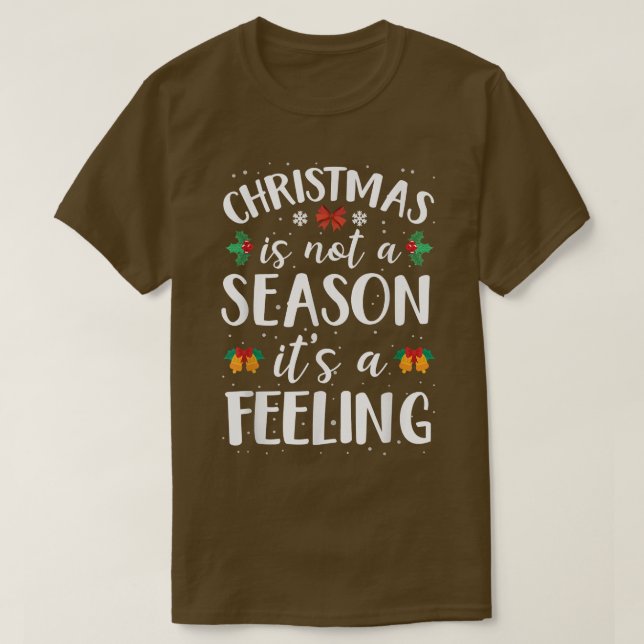 Happy Jolly Feeling Holiday Season Funny Merry Chr T-Shirt (Design Front)