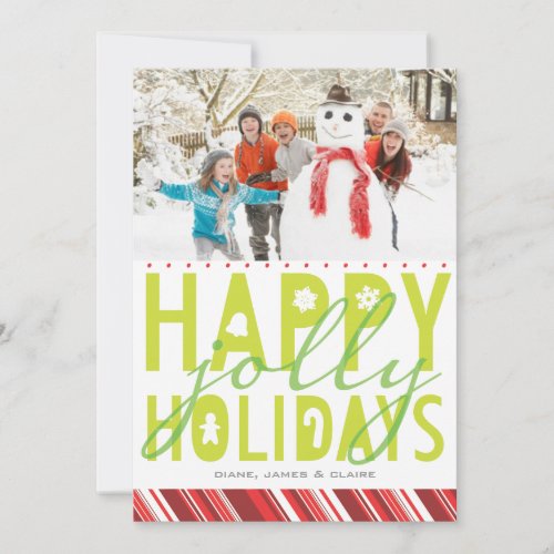 Happy Jolly Holiday Photo Card