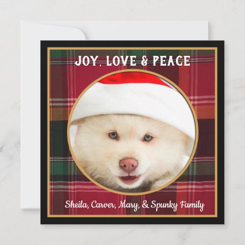 Happy Joy Love Christmas Holiday Card